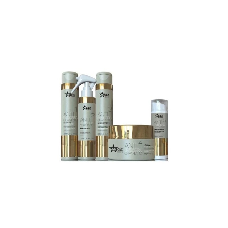 Professional Keratin Hair Treatment Anti Rubber Kit 5 Products - Magic Color Beautecombeleza.com