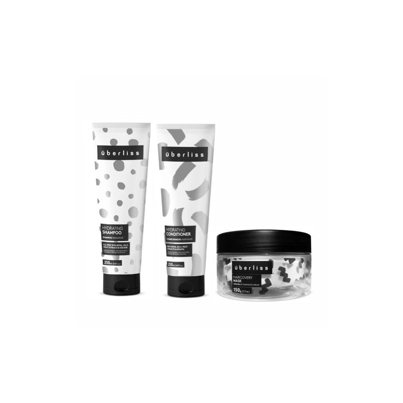 Uberliss Hydrating Panthenol Royal Jelly Lemon Sugar Cane Kit 3 Itens - Avlon Beautecombeleza.com