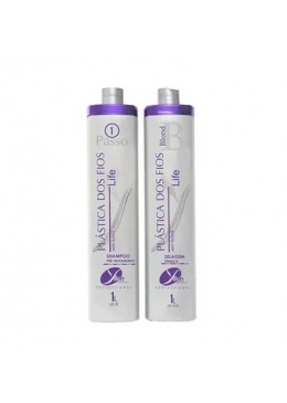 Plástica dos Fios Lite Wires Plastic Blond Tinting Hair Smoothing Kit 2x1L - Yllen Beautecombeleza.com