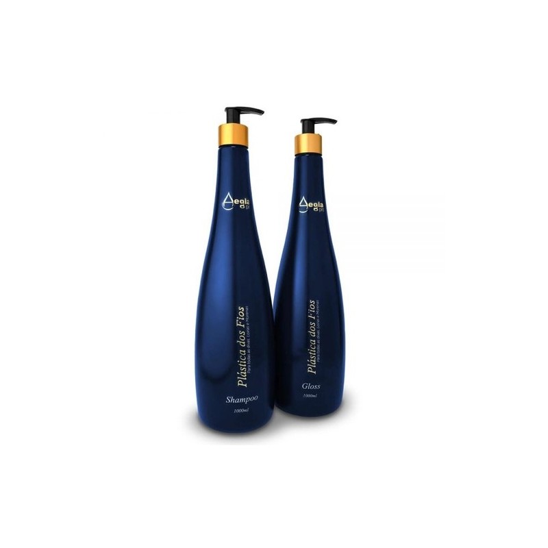 Lissage  Plástica dos Fios Kit 2x1L - Aegla Pro Beautecombeleza.com