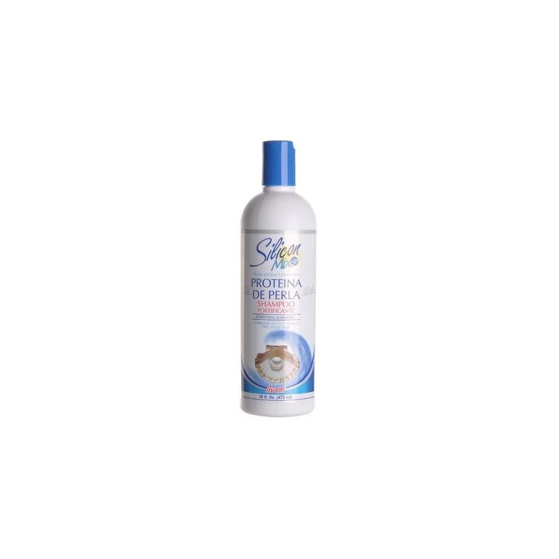 Dry Weak Hair Pearl Protein Extract Fortifying Shampoo 473ml - Silicon Mix Beautecombeleza.com