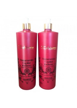 Indian Progressive Brush Damaged Hair Plastic Treatment Kit 2x1L - Zahhara Beautecombeleza.com