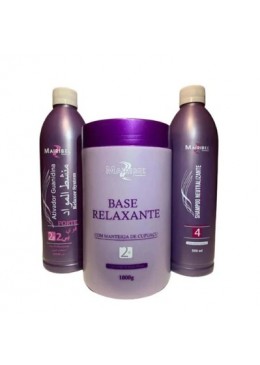 Relaxamento Capilar Guanidina Kit 3 Itens - Mairibel Beautecombeleza.com