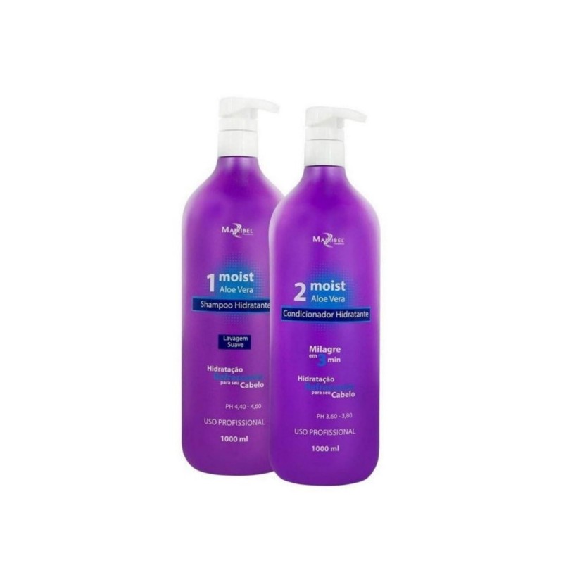 Moist Aloe Vera 3 Minutes Kit 2x1L - Mairibel Beautecombeleza.com