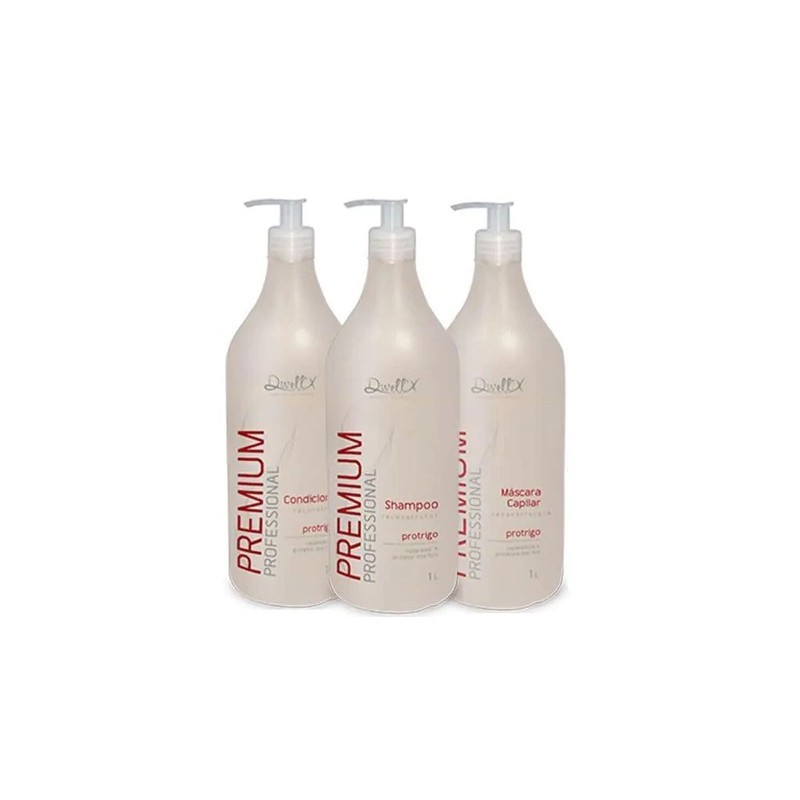 Professional Brazilian Hair Treatment Pro Wheat Premium Kit 3x1L - Dwell'x Beautecombeleza.com