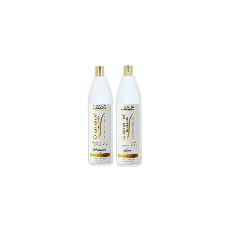 Diamond Total Lissy Organic Semi di Lino Definitive Hair Progressive Kit - T'Zaha Beautecombeleza.com