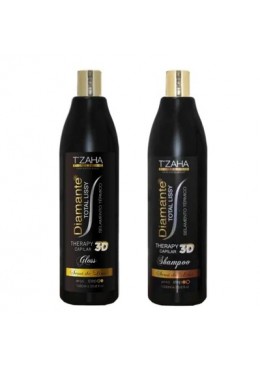Diamond Total Lissy 3D Semi di Lino Definitive Hair Progressive Kit 2x1L - T'Zaha Beautecombeleza.com
