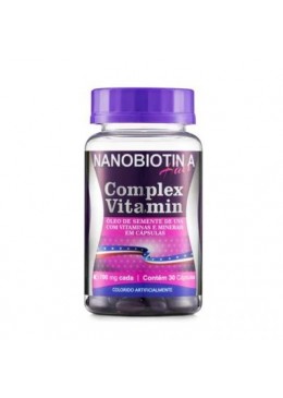 Nanobiotin A Hair Supplement Complex Vitamin 30x700mg Caps. - Nanovin A Beautecombeleza.com