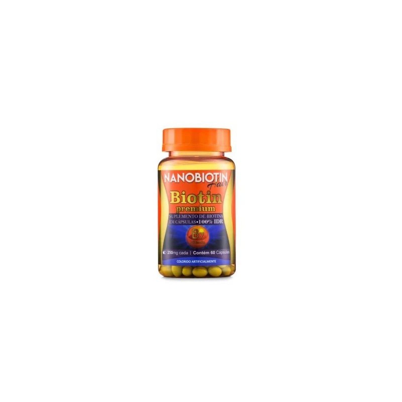 Suplemento Biotin Premium Nanobiotin Hair 60 Cápsulas - Nanovin A Beautecombeleza.com Suplemento Biotin Premium Nanobiotin Hair 60 Cápsulas - Nanovin A Beautecombeleza.com