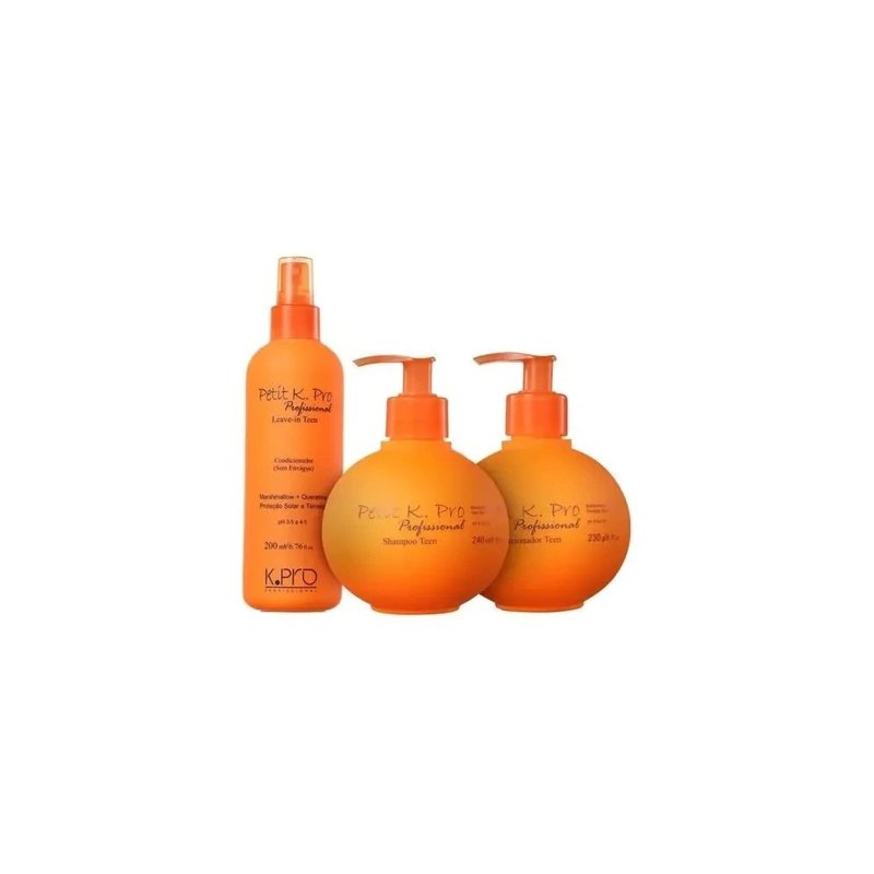 Kit Petit Child Shampoo + Conditioner + Leave in Kpro Beautecombeleza.com