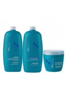 Semi di Lino Curls Enhancing Vegan Kit 3 Itens - Alfaparf Milano Beautecombeleza.com