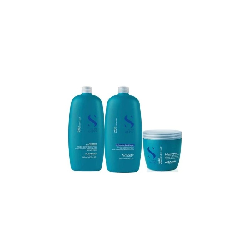 Semi di Lino Curls Enhancing Vegan Kit 3 Itens - Alfaparf Milano Beautecombeleza.com