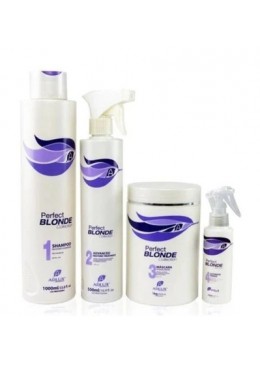 Perfect Blonde Collection Restore Repair Ultimate Treatment Kit 4 Itens - Adlux Beautecombeleza.com