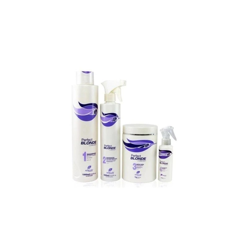 Perfect Blonde Collection Restore Repair Ultimate Treatment Kit 4 Itens - Adlux Beautecombeleza.com