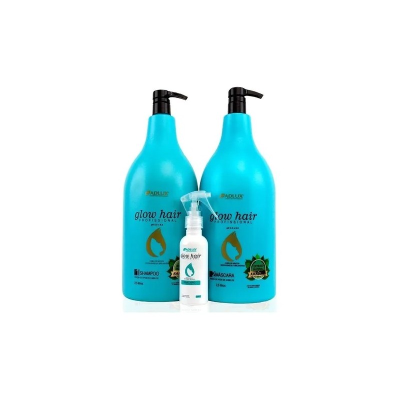 Cuticle Sealing Natural Extract Professional Hydration Glow Hair 2x2,5L - Adlux Beautecombeleza.com