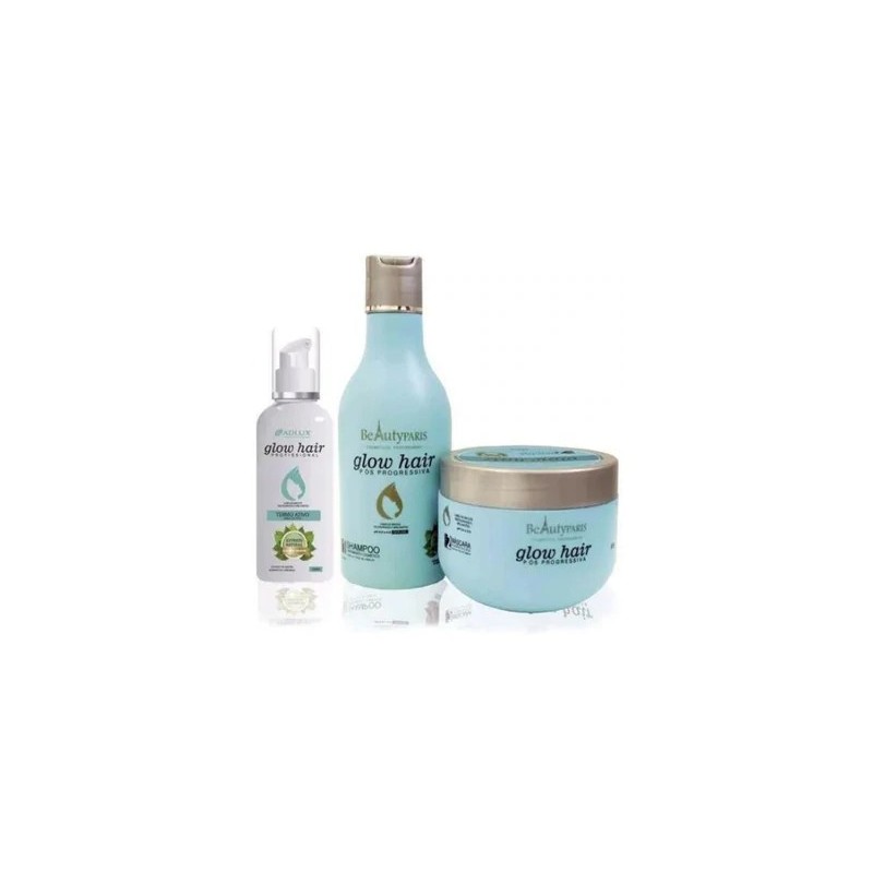 Glow Hair Pós Progressiva Manutenção Home Care 3 Prod. - Adlux Beautecombeleza.com Glow Hair Pós Progressiva Manutenção Home Care 3 Prod. - Adlux Beautecombeleza.com