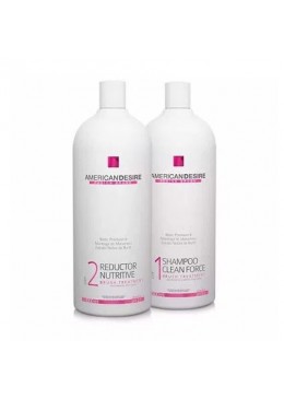 Brazilian Original Hair Treatment Fusion Straightening 2x1L - American Desire Beautecombeleza.com