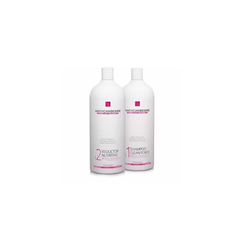 Brazilian Original Hair Treatment Fusion Straightening 2x1L - American Desire Beautecombeleza.com