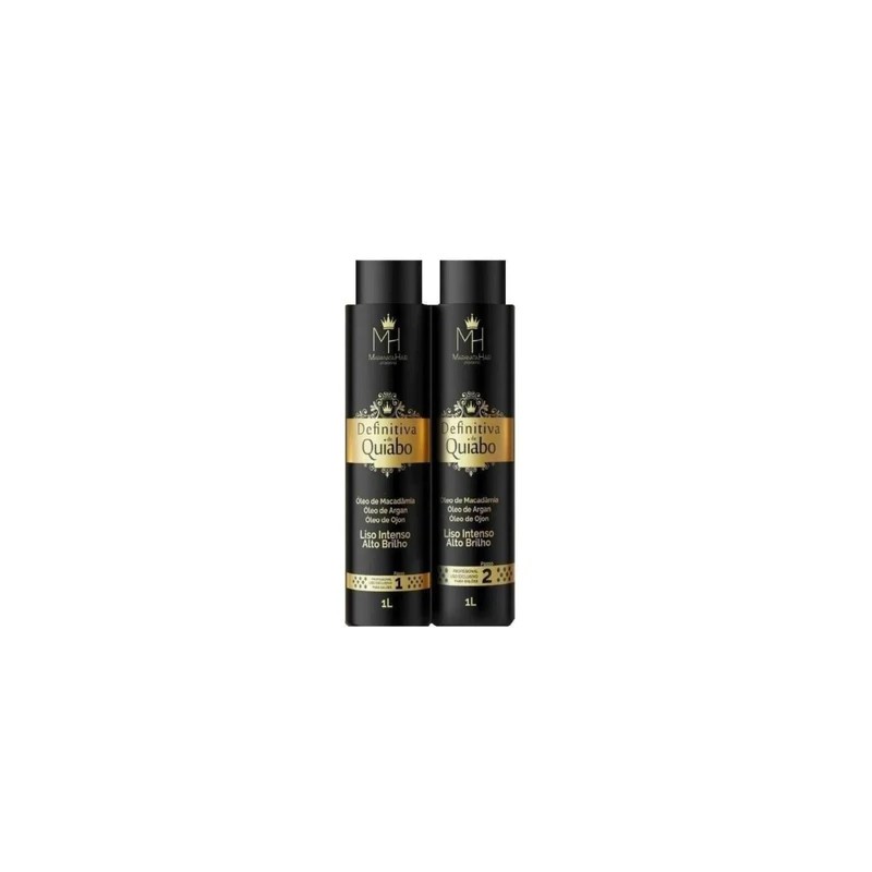 Okra Quiabo Definitive Brush Treatment Macadamia Ojon Argan 2x1L - Maranata Hair Beautecombeleza.com