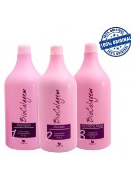 Lissage Brésilien Blond Biocolagem Kit 3x1000ml - Manga Rosa Beautecombeleza.com