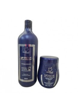 Miracle Platinum Hair Color Maintenance Restore Treatment Kit 2 Itens - Clorofitum Beautecombeleza.com
