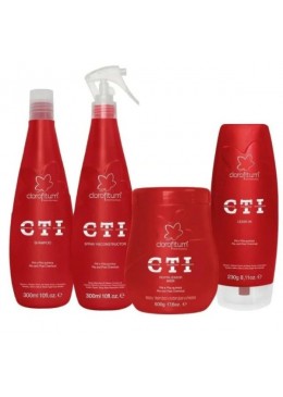 CTI Pré e Pós Química Reconstrutor Kit 4 Itens - Clorofitum Beautecombeleza.com
