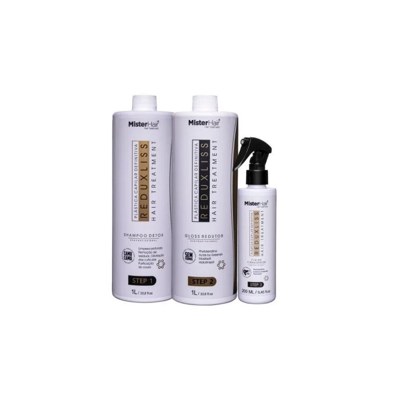 Reduxliss Hair Treatment Lissage Kit 3 Itens - Mister Hair
Beautecombeleza.com Reduxliss Hair Treatment Lissage Kit 3 Itens - Mister Hair
Beautecombeleza.com