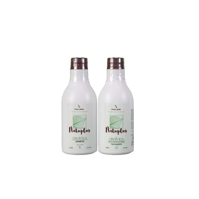 Natuplus Tanino Organic Vegan Progressive Brazilian Blowout 2x300ml - Prolisse Beautecombeleza.com