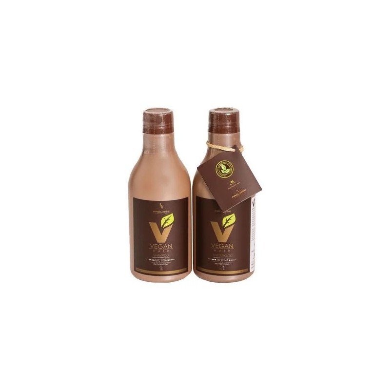 Vegan Hair Organic Progressive Brazilian Blowout Biotin Kit 2x300 - Prolisse Beautecombeleza.com