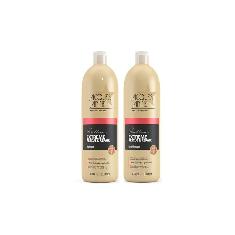 Jacques Janine Kit Extreme Rescue & Repair Shampoo + Cond 1l - Jacques Janine
 Beautecombeleza.com