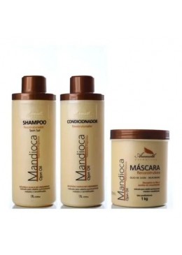 Kit Reconstructor Cassava Aramath Professional (3x 1000ml) - Aramath Beautecombeleza.com