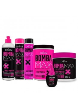 Bomba Max Pump Maintenance Whey Protein Hair Treatment Kit 6 Itens - Nazca Beautecombeleza.com