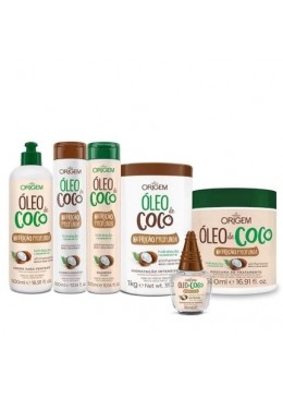 Coconut Oil Max Deep Hair Nourishing Alignment Mpisturizing Kit 6 Itens - Nazca Beautecombeleza.com