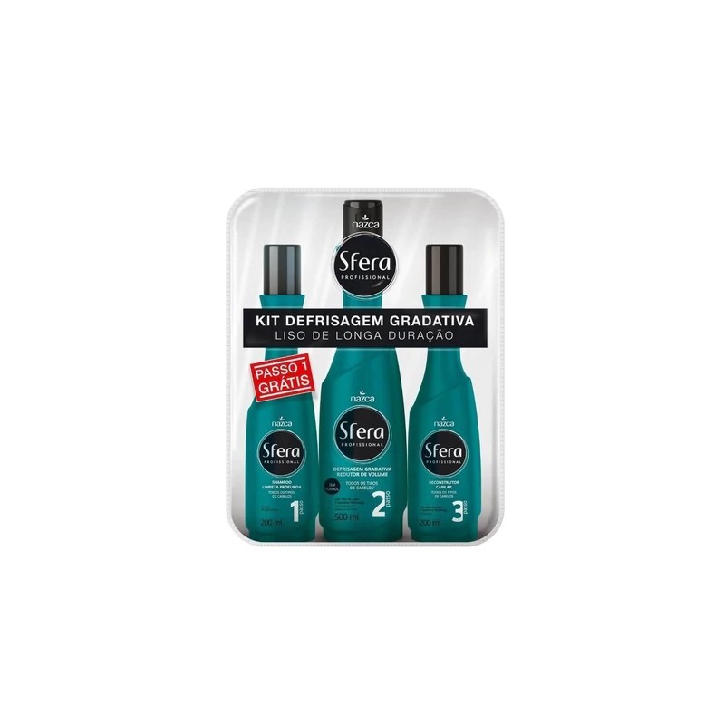 Sfera Gradual Smoothing Anti Frizz Brazilian Hair Smoothing 3 Itens - Nazca Beautecombeleza.com Sfera Gradual Smoothing Anti Frizz Brazilian Hair Smoothing 3 Itens - Nazca Beautecombeleza.com