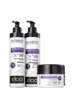 Cicatrilife S.O.S. Shampoo / Condicionador / Mascára Kit 3  - Eico  
 Beautecombeleza.com