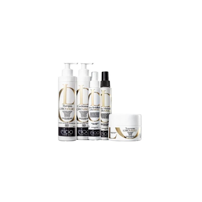 Loiro Magico Kit 5 Prod. - Eico Beautecombeleza.com Loiro Magico Kit 5 Prod. - Eico Beautecombeleza.com