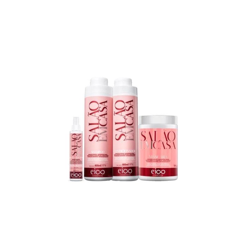 Eico Salão Em Casa Kit 4 Produtos - Eico Beautecombeleza.com Eico Salão Em Casa Kit 4 Produtos - Eico Beautecombeleza.com