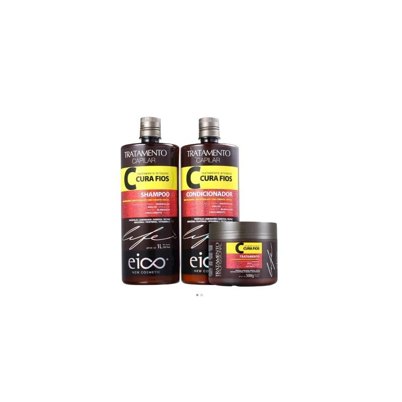 Cura Fios Kit 3 Prod. - Eico Beautecombeleza.com Cura Fios Kit 3 Prod. - Eico Beautecombeleza.com