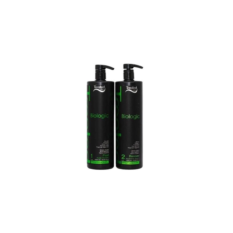 Brazilian Blowout Progressive Biologic Organic Smooth Kit 2x1L - Treated Hair Beautecombeleza.com