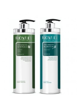 Escova Progressiva Sinérgico + Tratamento Keratin Kit 2x1000ml -Rovely Beautecombeleza.com