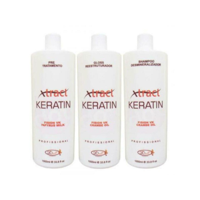 Lissage Keratin Xtract Crambe Oil Keratin Treatment 3x1L - BioWell Beautecombeleza.com