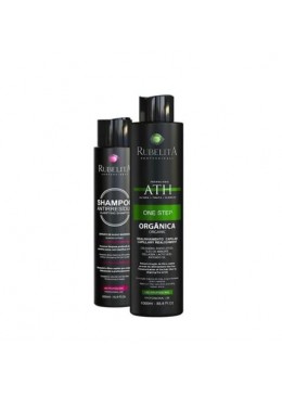ATH Organic One Step Progressive + Anti Residue Shampoo Kit 2 Itens - Rubelita Beautecombeleza.com