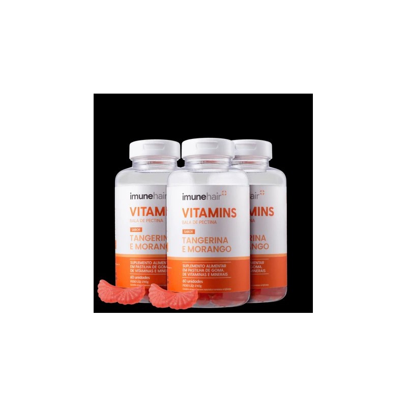 Imunehair Kit Vitamins Bala De Pectina Trio (3 Products) Imunehair Kit Vitamins Bala De Pectina Trio (3 Products)