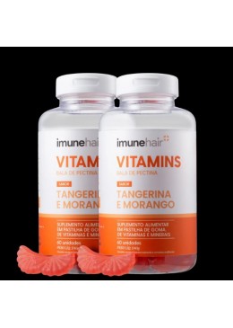 Imunehair Kit Vitamins Bala De Pectina Duo (2 Produits) Beautecombeleza.com