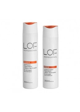 Repair Kit Shampoo 300ml + Cond 250ml - LOF Professional Beautecombeleza.com