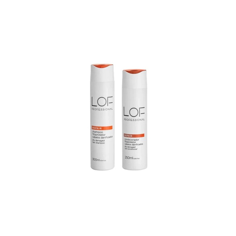 Dry Damaged Hair Treatment Repair Fito Protector Kit 2 Itens - LOF Professional Beautecombeleza.com