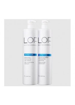 Nutritive Shampoo + Condicionador Kit 2x1L - LOF Professional Beautecombeleza.com