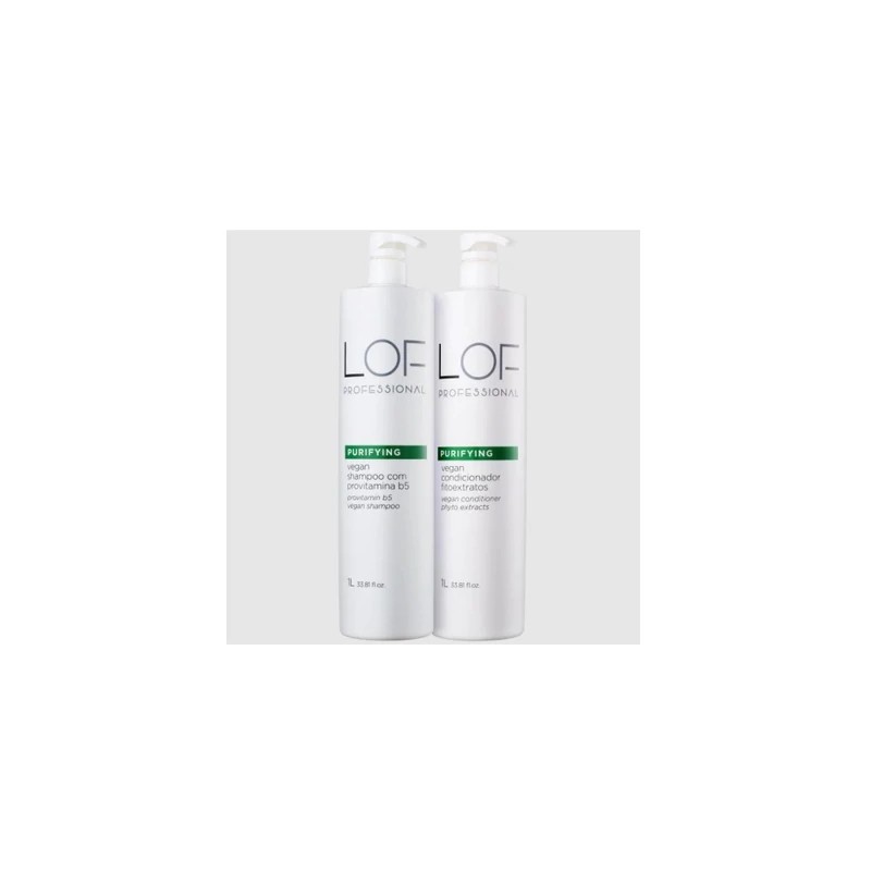 Purifying Vegan Moisturizing Revitalizing Hair Treatment Kit 2x1L - LOF Professional Beautecombeleza.com