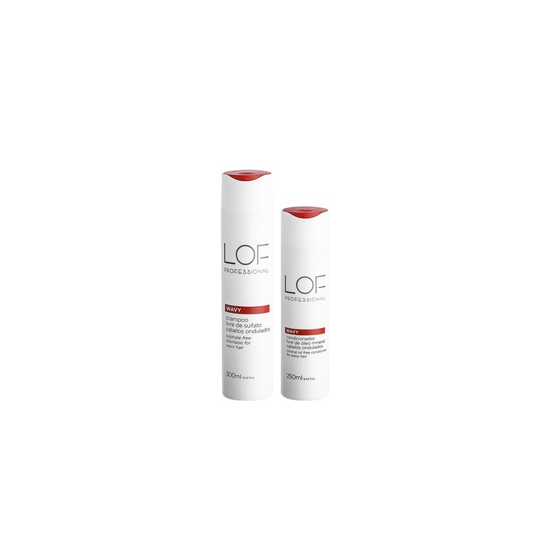 Wavy Curly Hair Definition Softness Shine Treatment Kit 2 Itens - LOF Professional Beautecombeleza.com