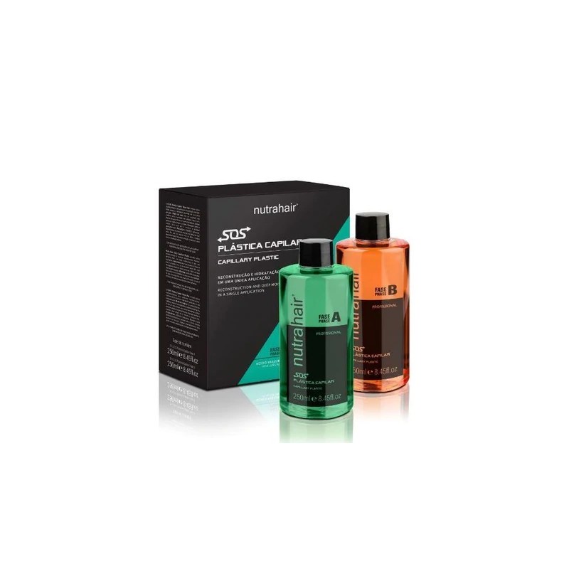 Single Application Hydration Reconstruction SOS Hair Plastic 2x250ml - NutraHair Beautecombeleza.com